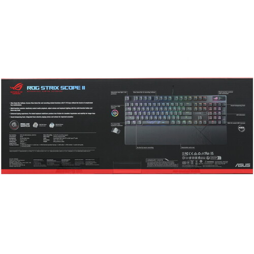 Купить Клавиатура проводная ASUS ROG Strix Scope II  5498885. Характеристики, отзывы и цены в Донецке