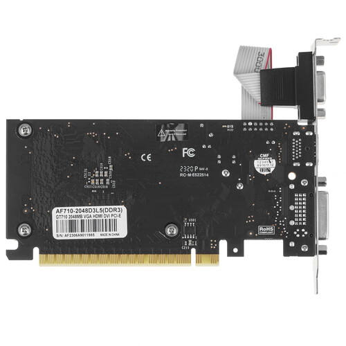Купить Видеокарта AFOX GeForce GT 710 [AF710-2048D3L5]  5368860. Характеристики, отзывы и цены в Донецке