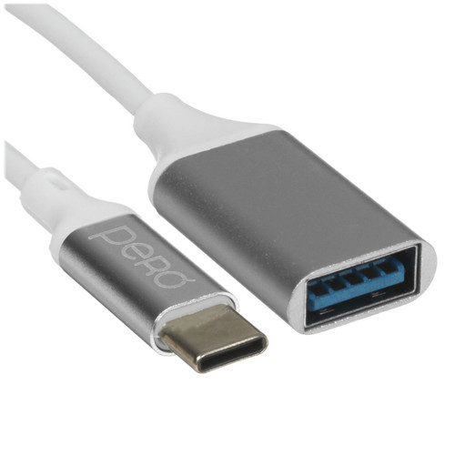 Купить Кабель PERO USB Type-C - USB Type-A белый  5474198. Характеристики, отзывы и цены в Донецке