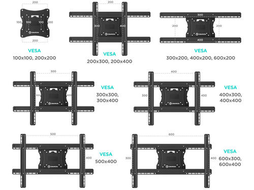 Купить Кронштейн для ТВ ONKRON M7L черный  4830286. Характеристики, отзывы и цены в Донецке