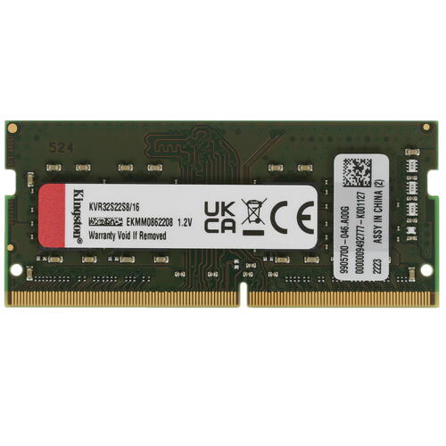 Купить Оперативная память SODIMM Kingston ValueRAM [KVR32S22S8/16] 16 ГБ  5053726. Характеристики, отзывы и цены в Донецке