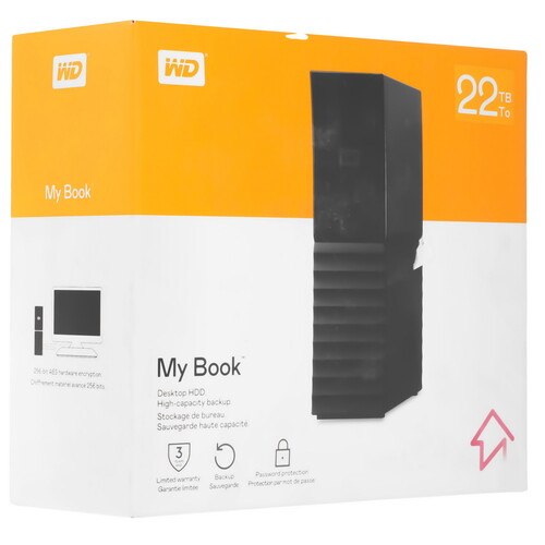 Купить 22 ТБ Внешний HDD WD My Book  5616428. Характеристики, отзывы и цены в Донецке
