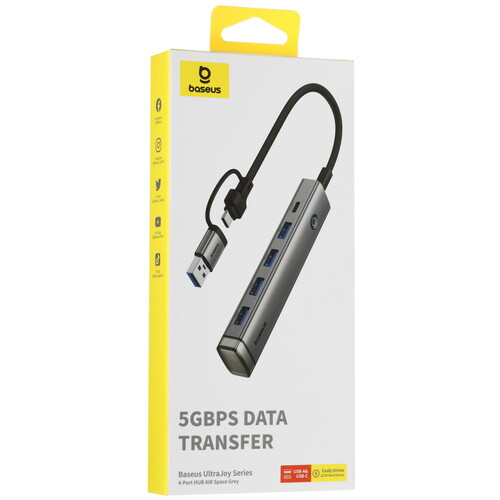 Купить USB-разветвитель Baseus UltraJoy Series  5619754. Характеристики, отзывы и цены в Донецке