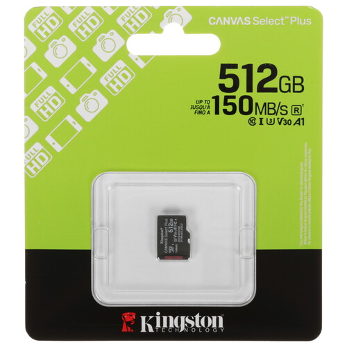 Купить Карта памяти Kingston microSDXC 512 ГБ  5634471. Характеристики, отзывы и цены в Донецке
