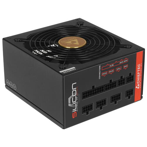 Купить Блок питания Chieftec Silicon 750W [SLC-750C] черный  1369925. Характеристики, отзывы и цены в Донецке