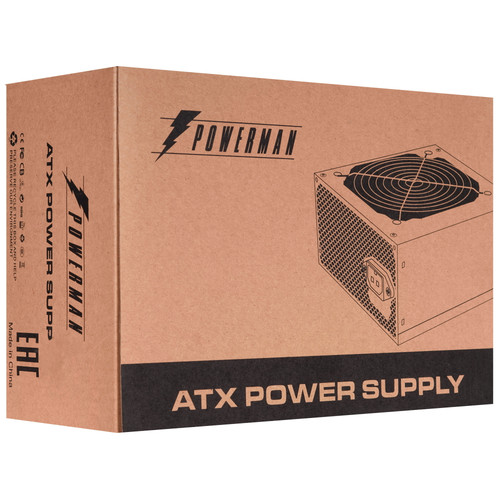 Купить Блок питания POWERMAN 600W [PM-600ATX-F-BL_BOX] черный  5358598. Характеристики, отзывы и цены в Донецке