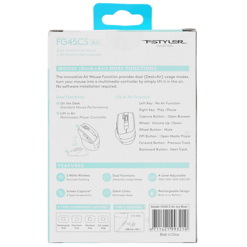Купить Мышь беспроводная A4Tech Fstyler FG45CS Air  5441289. Характеристики, отзывы и цены в Донецке