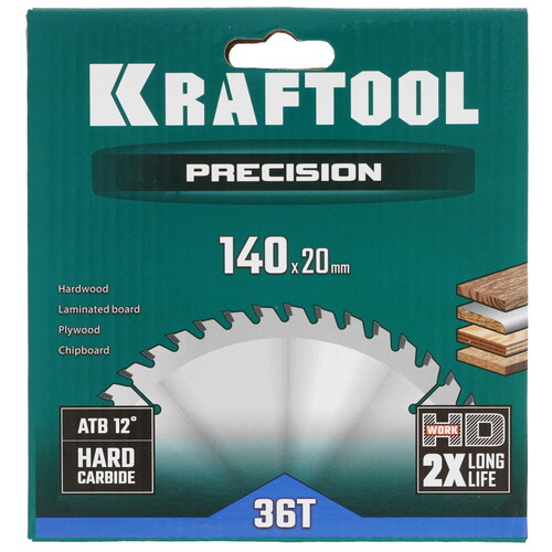Купить Диск пильный KRAFTOOL 36952-140-20  9107949. Характеристики, отзывы и цены в Донецке