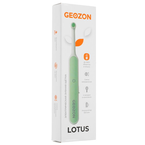 Купить Электрическая зубная щетка GEOZON LOTUS G-HL10MNT зеленый  9204412. Характеристики, отзывы и цены в Донецке