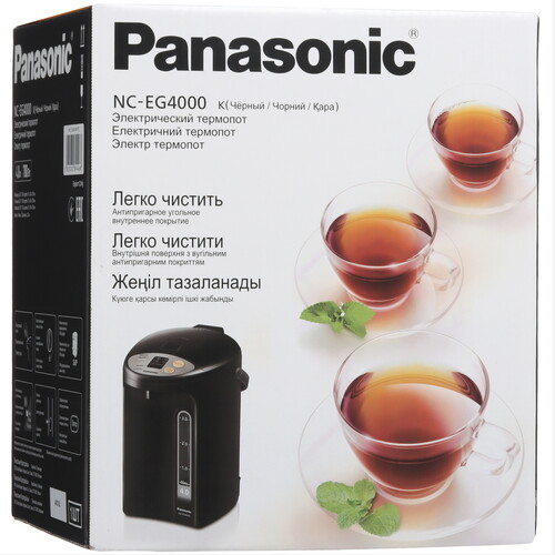Купить Термопот Panasonic NC-EG4000KTS черный  8145257. Характеристики, отзывы и цены в Донецке