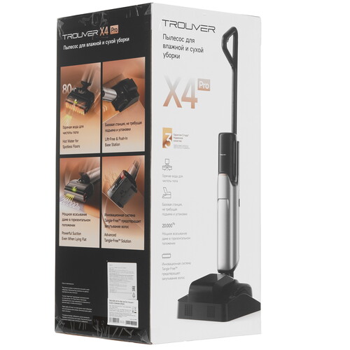 Купить Моющий пылесос вертикальный   Trouver X4 Pro  черный  5618362. Характеристики, отзывы и цены в Донецке