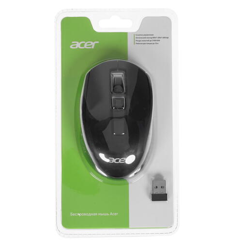 Купить Мышь беспроводная Acer OMR060  черный  4707650. Характеристики, отзывы и цены в Донецке