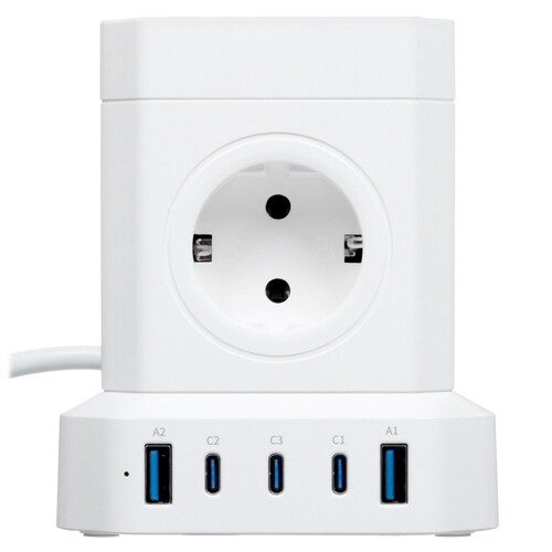 Купить Сетевой фильтр Qumo Power Block System PD1 SFU2PD белый  5489819. Характеристики, отзывы и цены в Донецке