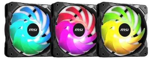 Купить Комплект вентиляторов MSI MAG MAX F12A [F12A-3] черный  4823442. Характеристики, отзывы и цены в Донецке
