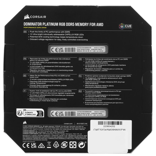 Купить Оперативная память Corsair DOMINATOR Platinum RGB [CMT32GX5M2B5600Z36] 32 ГБ  5077645. Характеристики, отзывы и цены в Донецке