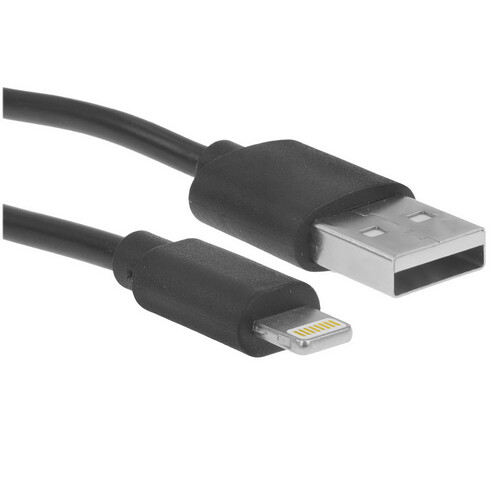 Купить Кабель круглый BoraSCO Lightning 8-pin - USB 2.0 Type-A черный 3 м  5614035. Характеристики, отзывы и цены в Донецке