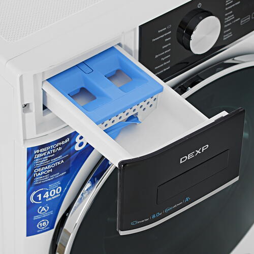 Купить Стиральная машина DEXP WM-F814DMG/WBSI белый  5410209. Характеристики, отзывы и цены в Донецке
