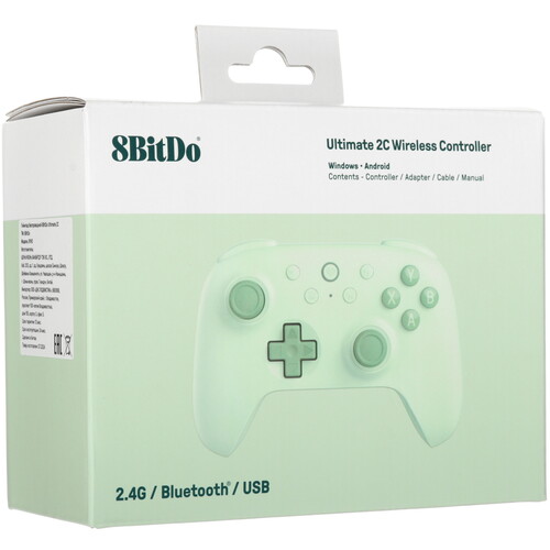 Купить Геймпад беспроводной/проводной 8BitDo Ultimate 2C зеленый  5463094. Характеристики, отзывы и цены в Донецке