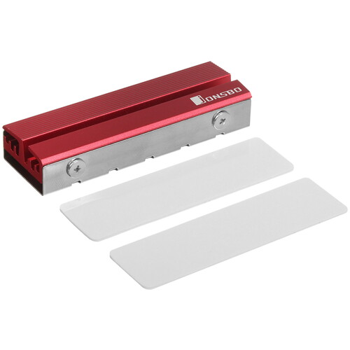 Купить Радиатор для SSD M.2 JONSBO M.2-6 Red  9197150. Характеристики, отзывы и цены в Донецке