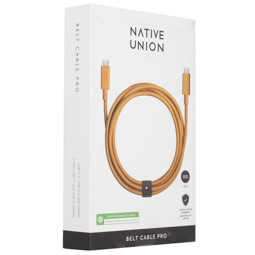 Купить Кабель круглый Native Union USB Type-C - USB Type-C желтый 2.4 м  5466035. Характеристики, отзывы и цены в Донецке