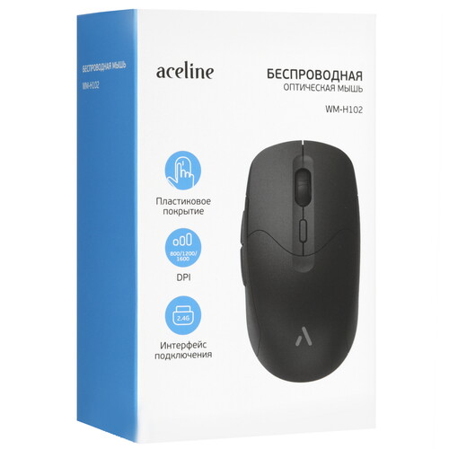 Купить Мышь беспроводная Aceline WM-H102  черный  5460129. Характеристики, отзывы и цены в Донецке