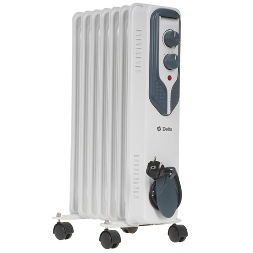 Купить Масляный обогреватель Delta D08-7 серый  9235444. Характеристики, отзывы и цены в Донецке