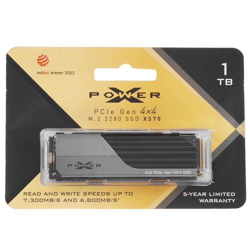 Купить 1000 ГБ M.2 NVMe накопитель SiliconPower XS70 [SP01KGBP44XS7005]  5449360. Характеристики, отзывы и цены в Донецке