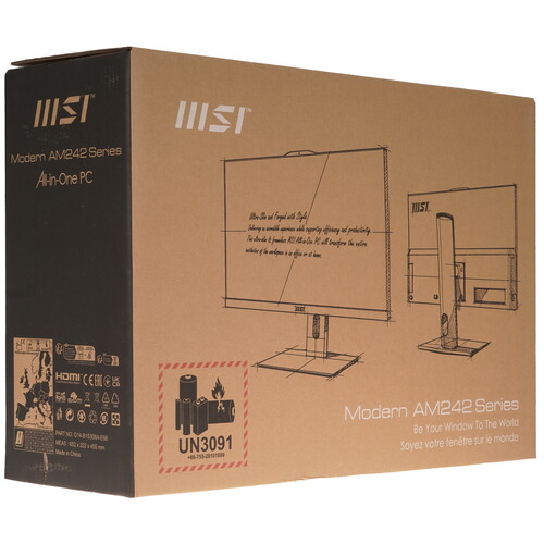 Купить 23.8" Моноблок MSI Modern AM242P 12M-1478XRU  5488657. Характеристики, отзывы и цены в Донецке