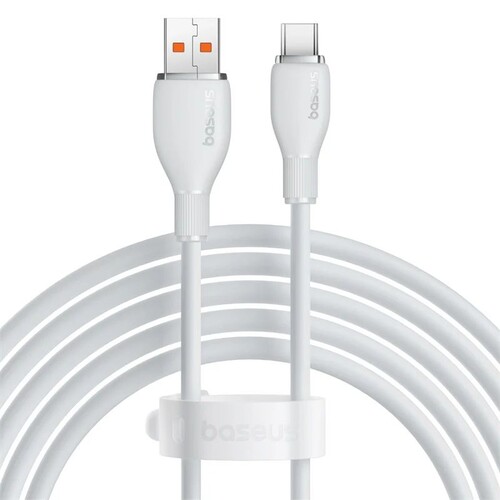 Купить Кабель круглый Baseus USB Type-C - USB 2.0 Type-A белый 2 м  9260766. Характеристики, отзывы и цены в Донецке