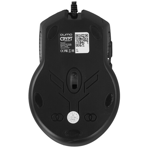 Купить Мышь проводная QUMO Crypt M57  черный  1349864. Характеристики, отзывы и цены в Донецке