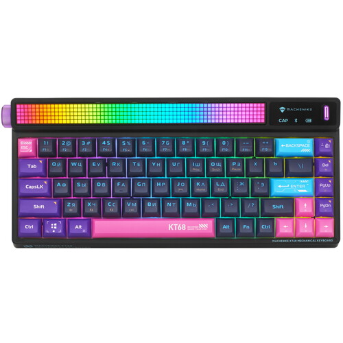 Купить Клавиатура проводная + беспроводная Machenike KT68 Smart Screen  9306148. Характеристики, отзывы и цены в Донецке