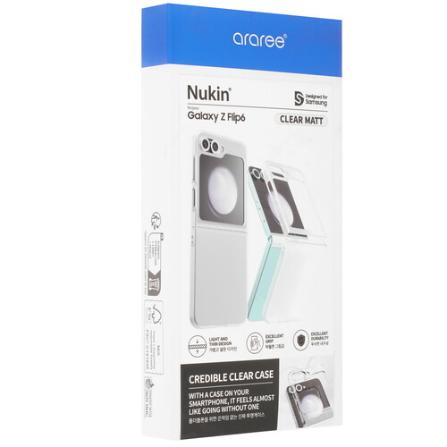 Купить Накладка  Araree Nukin для Samsung Galaxy Z Flip6 прозрачный  5480592. Характеристики, отзывы и цены в Донецке