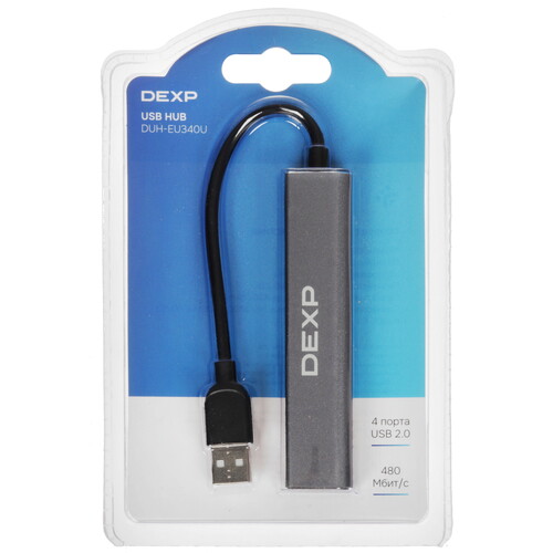 Купить USB-разветвитель DEXP DUH-EU340U  9255838. Характеристики, отзывы и цены в Донецке