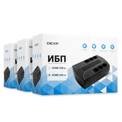 Купить ИБП DEXP HOME 650VA  5620742. Характеристики, отзывы и цены в Донецке