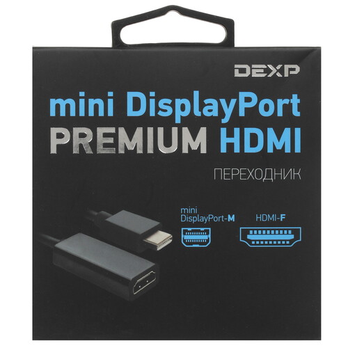 Купить Переходник однонаправленный DEXP mini DisplayPort - HDMI, 0.2 м  1662608. Характеристики, отзывы и цены в Донецке
