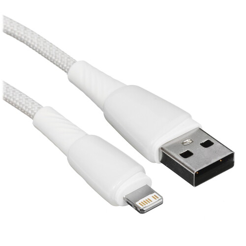 Купить Кабель круглый REXANT Lightning 8-pin - USB 2.0 Type-A белый 1 м  5454251. Характеристики, отзывы и цены в Донецке
