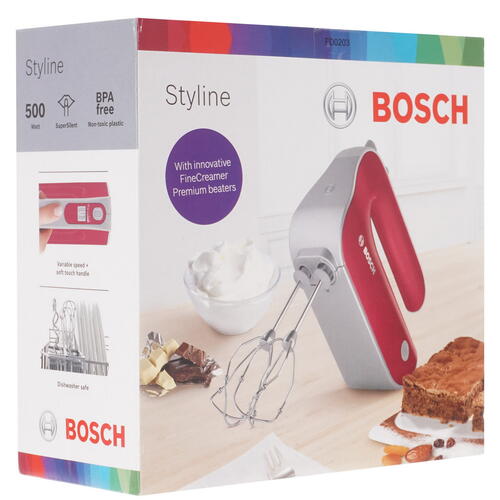Купить Миксер Bosch MFQ 40304 красный  5321160. Характеристики, отзывы и цены в Донецке