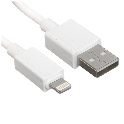 Купить Кабель круглый Hoco Lightning 8-pin - USB 2.0 Type-A белый 1 м  5475116. Характеристики, отзывы и цены в Донецке