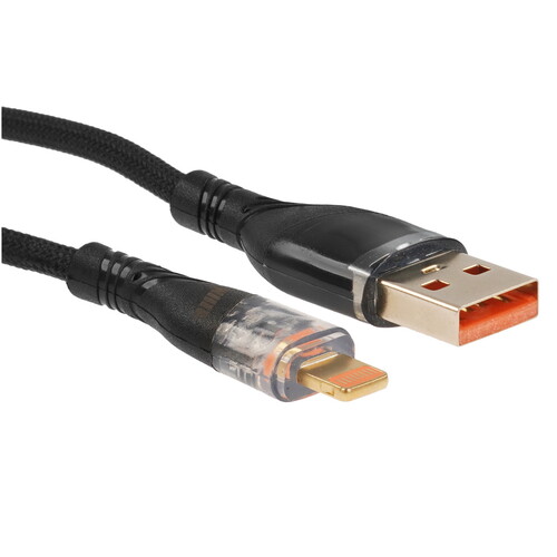 Купить Кабель круглый WIIIX Lightning 8-pin - USB 2.0 Type-A черный 1 м  5488291. Характеристики, отзывы и цены в Донецке