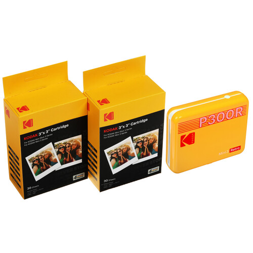Купить Компактный фотопринтер Kodak Mini 3 Retro желтый  5469371. Характеристики, отзывы и цены в Донецке