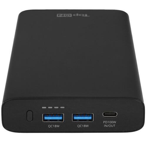 Купить Портативный аккумулятор TopOn TOP-T100 черный  5485547. Характеристики, отзывы и цены в Донецке