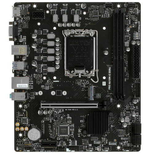 Купить Материнская плата MSI PRO H610M-E DDR4  5058367. Характеристики, отзывы и цены в Донецке