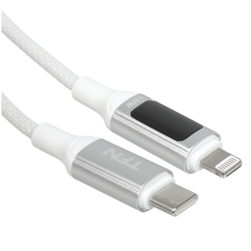 Купить Кабель круглый TFN Lightning 8-pin - USB Type-C белый 1.5 м  5616511. Характеристики, отзывы и цены в Донецке