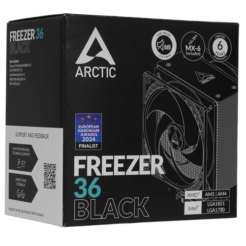 Купить Кулер для процессора ARCTIC Freezer 36 Black  9262995. Характеристики, отзывы и цены в Донецке