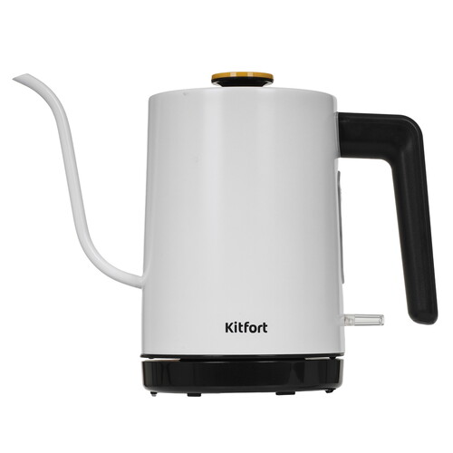 Купить Электрочайник для кофе Kitfort КТ-6642 белый  9074015. Характеристики, отзывы и цены в Донецке