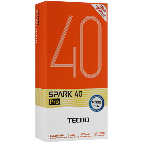 Купить 6.78" Смартфон Tecno SPARK 40 Pro 128 ГБ черный  5633203. Характеристики, отзывы и цены в Донецке