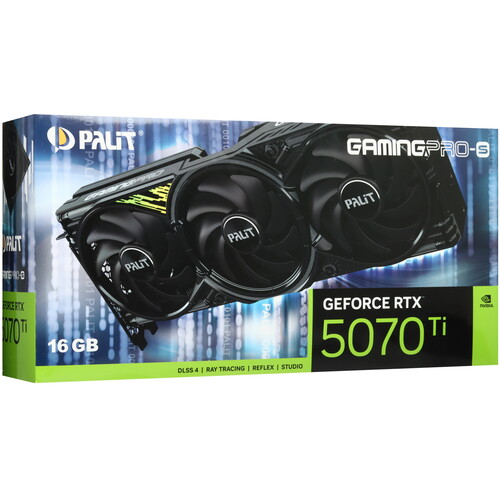 Купить Видеокарта Palit GeForce RTX 5070 Ti GamingPro-S  5628031. Характеристики, отзывы и цены в Донецке