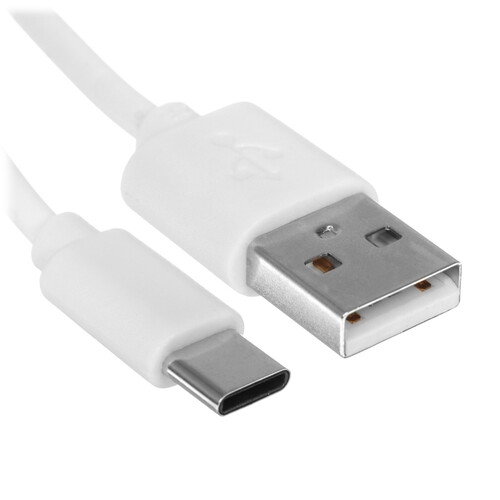 Купить Кабель круглый Aceline USB Type-C - USB 2.0 Type-A белый 1 м  9206152. Характеристики, отзывы и цены в Донецке