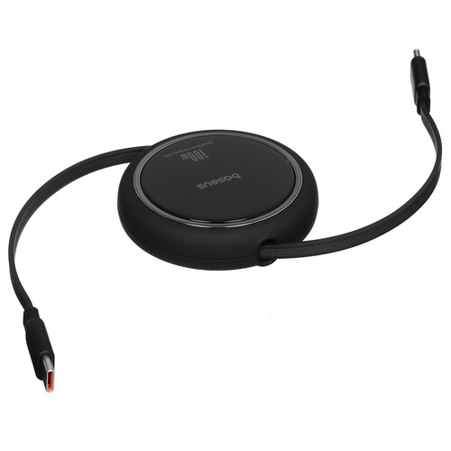 Купить Кабель автосмотка Baseus USB Type-C - USB Type-C черный 1 м  5456220. Характеристики, отзывы и цены в Донецке