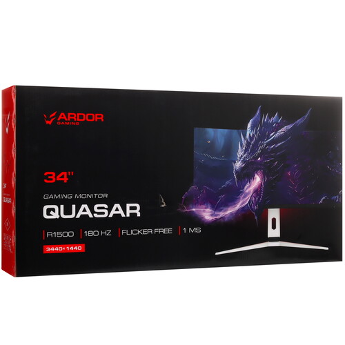 Купить 34" Монитор ARDOR GAMING QUASAR AQW34H3 белый  9205633. Характеристики, отзывы и цены в Донецке
